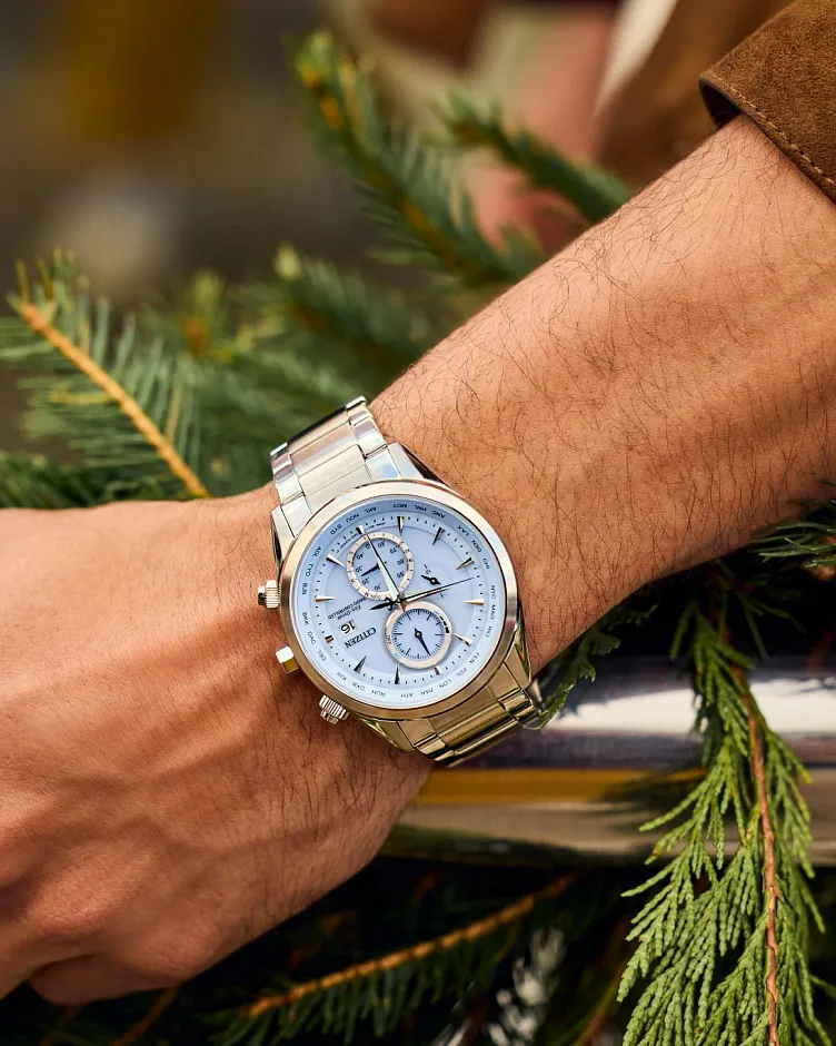 Sport Luxury Light Blue Dial Stainless Steel Bracelet AT8260-51M Sport Luxury Light Blue Dial Stainless Steel Bracelet AT8260-51M